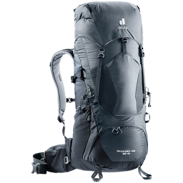 Túra hátizsák Deuter Aircontact Lite 32 + 5  grafit-fekete Deuter