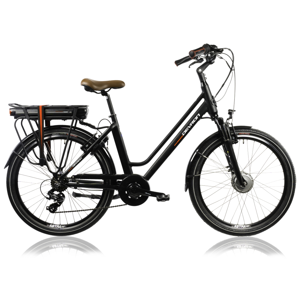 Városi e-kerékpár Devron 26120 26"  fekete  18" Devron
