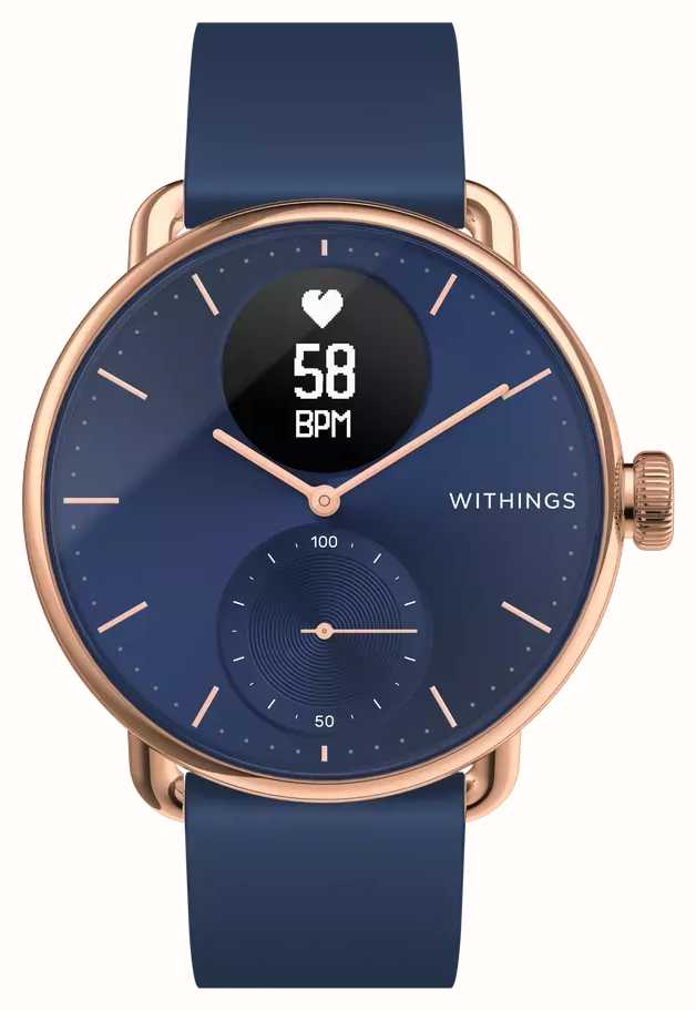 Withings Scanwatch 38 mm okosóra  kék Withings