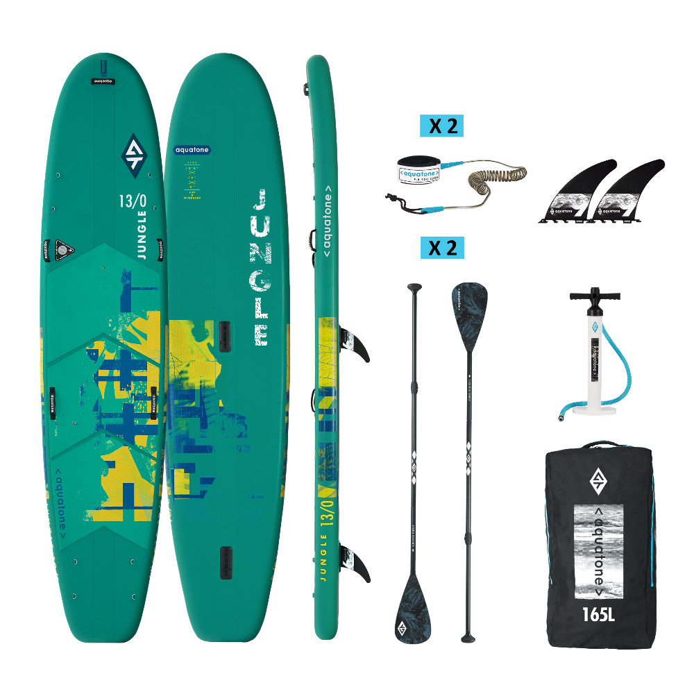 Családi paddleboard kiegészítőkkel Aquatone Jungle 13'0" Aquatone