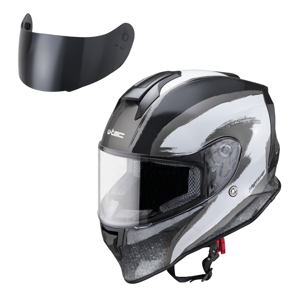 Motoros bukósisak W-TEC Integra Graphic  fekete-zöld  XL(61-62) W-tec