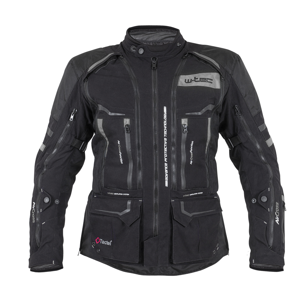 Motoros kabát W-TEC Aircross  fekete-arany  5XL W-tec