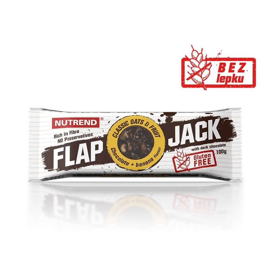 Nutrend szelet FlapJack GLUTEN FREE 100g  alma+kesudió Nutrend