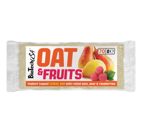 OAT a FRUITS - 70g Joghurtos körte-málna Biotech