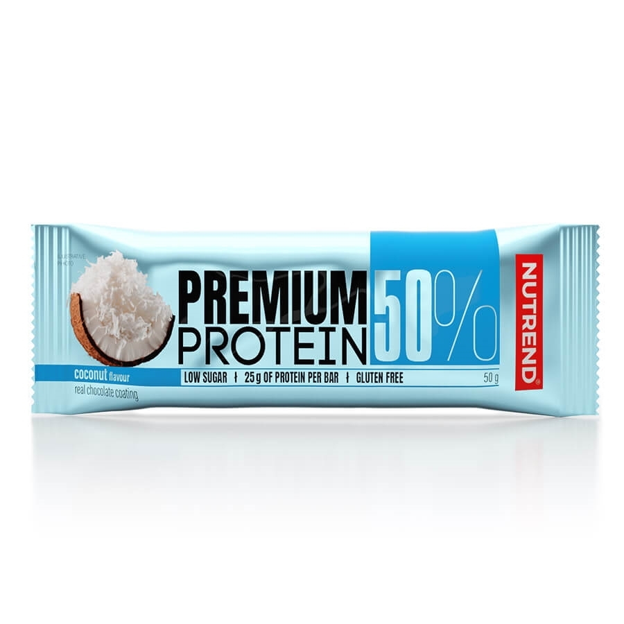 Protein szelet Nutrend Premium Protein 50% Bar 50g  csoki Nutrend