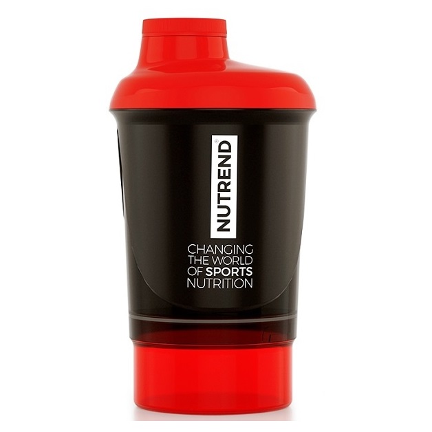 Shaker Nutrend adagolóval 300 ml  fekete-piros Nutrend