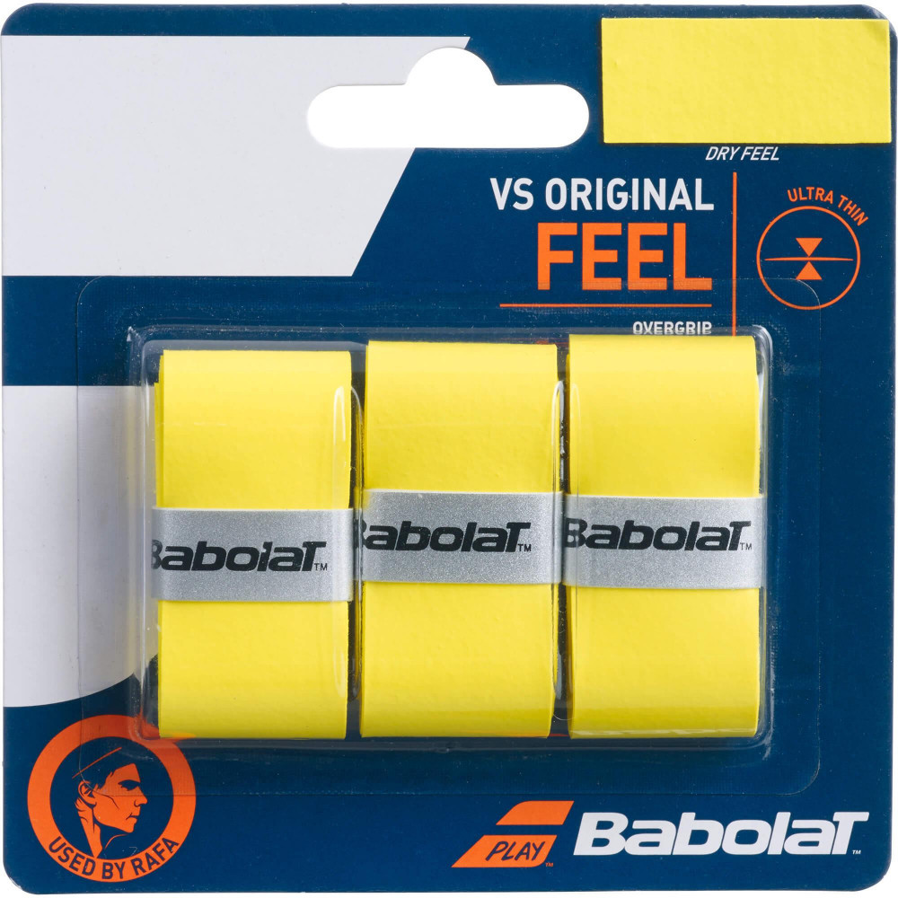 Teniszütő grip BABOLAT VS ORIGINAL FEEL  sárga Spartan