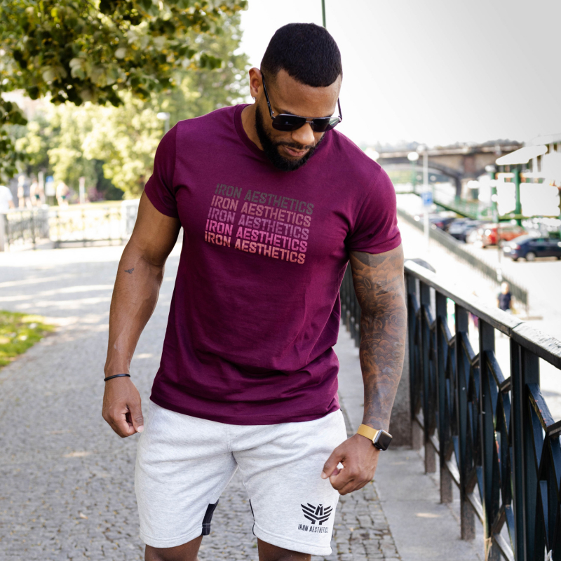 Férfi fitness póló Iron Aesthetics Shades