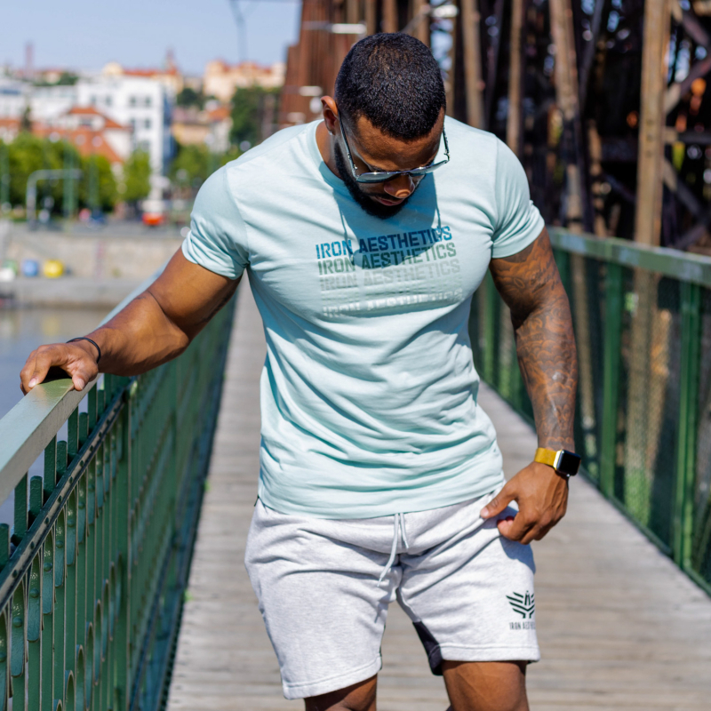 Férfi fitness póló Iron Aesthetics Shades