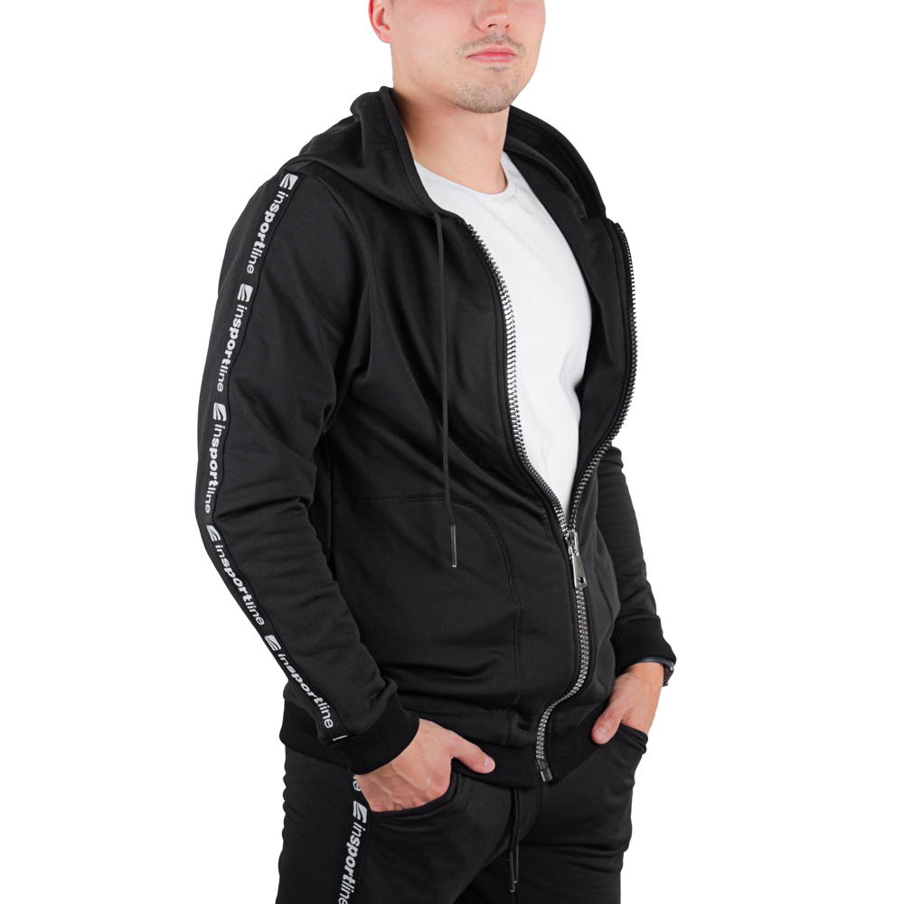 Kapucnis pulcsi inSPORTline Comfyhoodie Man  fekete  3XL Insportline