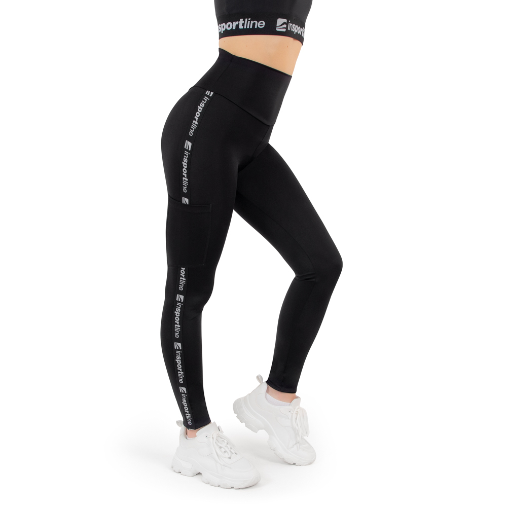 Női leggings inSPORTline Highwaist  fekete  XS  meghosszabbított Insportline