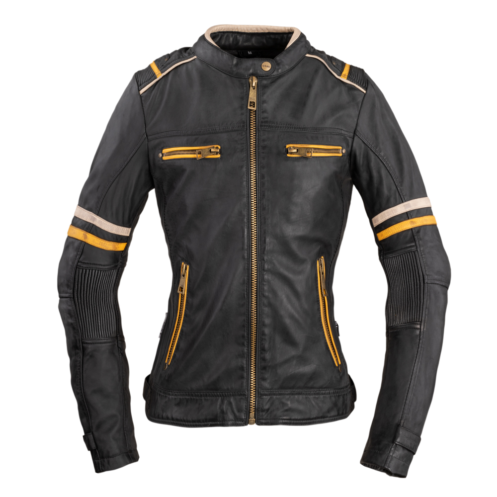 Női motoros bőrkabát W-TEC Traction Lady  fekete  3XL W-tec