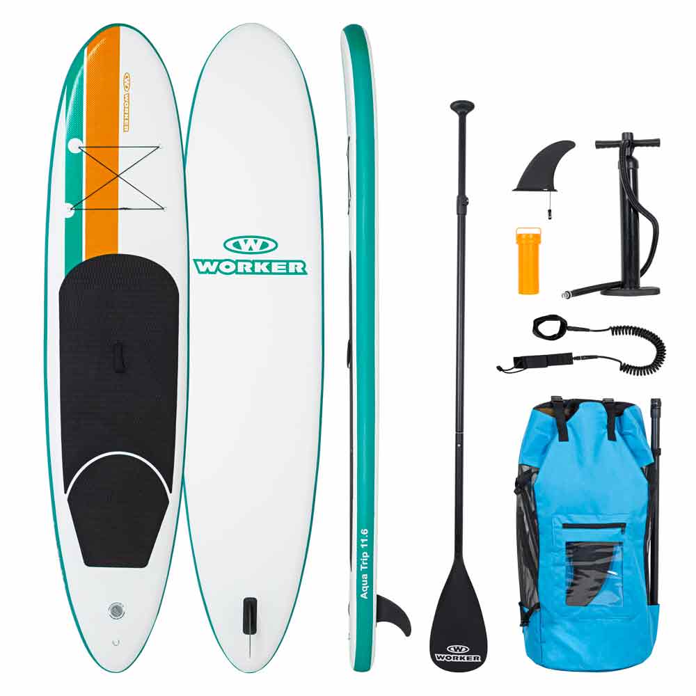 Paddleboard kiegészítőkkel WORKER WaveTrip 11'6" G2  Vad Óceán Worker
