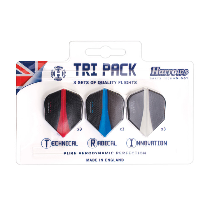 Darts toll készlet Harrows Retina Flight Tri Pack Harrows