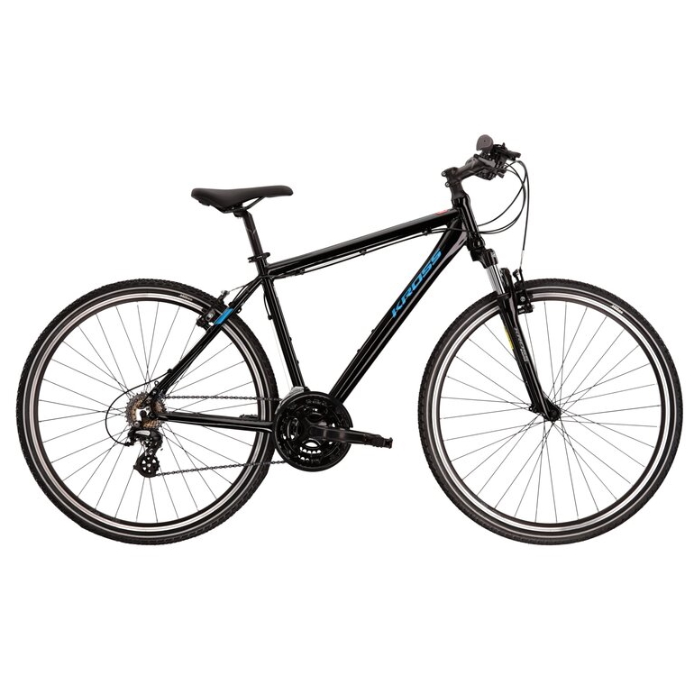 Férfi cross kerékpár Kross Evado 2.0 28" - 2022  fekete-kék Kross