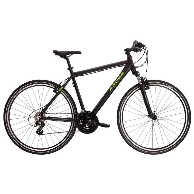Férfi cross kerékpár Kross Evado 2.0 28" - 2022  fekete-zöld Kross