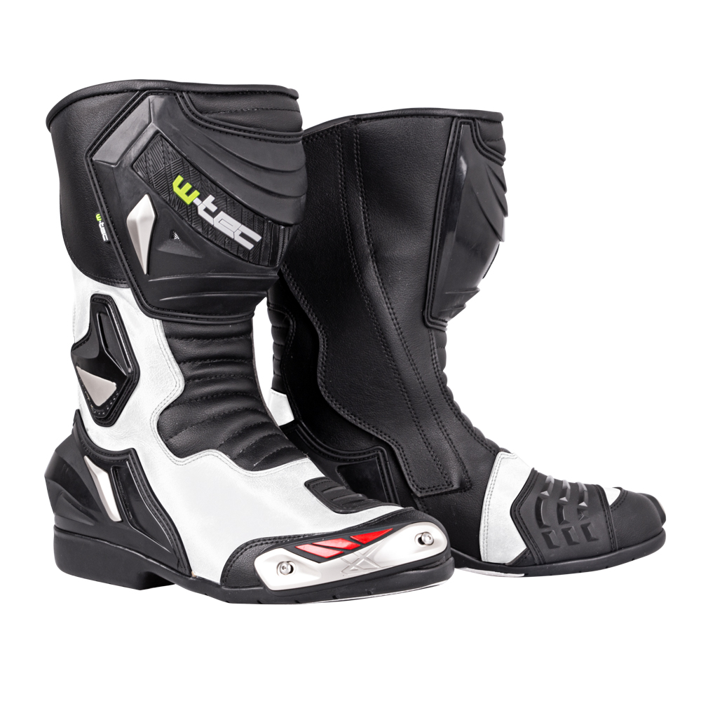 Motoros csizma W-TEC Arkus  fekete-fehér  47 W-tec