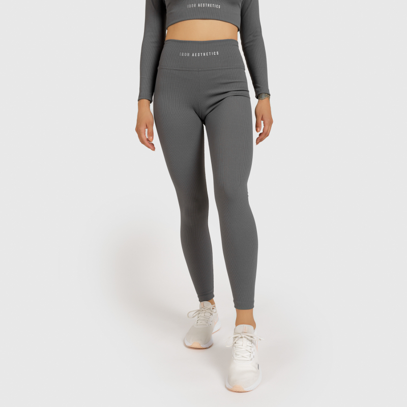 Női magasderekú leggings Iron Aesthetics Rib