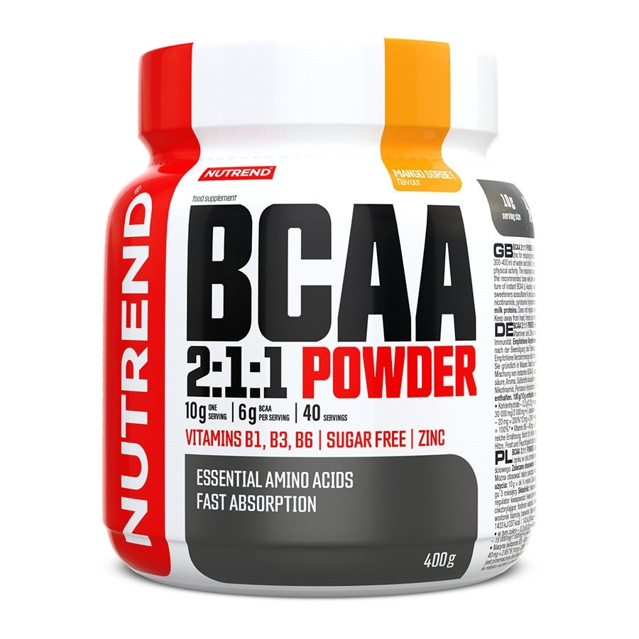Por koncentrátum Nutrend BCAA 2:1:1 Powder 400 g  mangó Nutrend