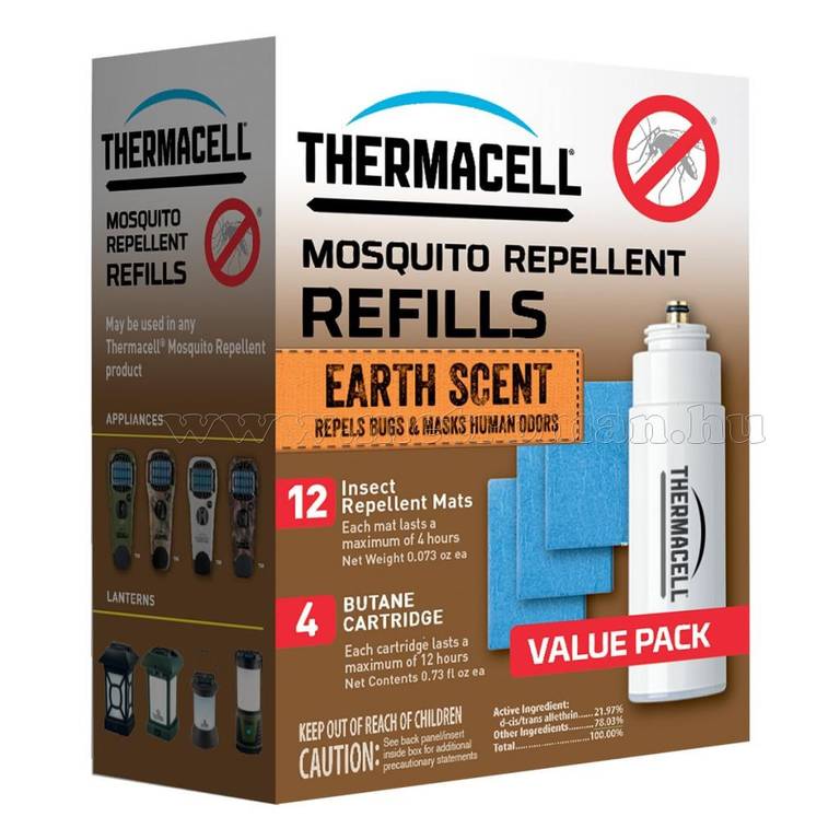 ThermaCell utántöltő csomag 4 palack és 12 lapka - 48 órás - vadá Insportline