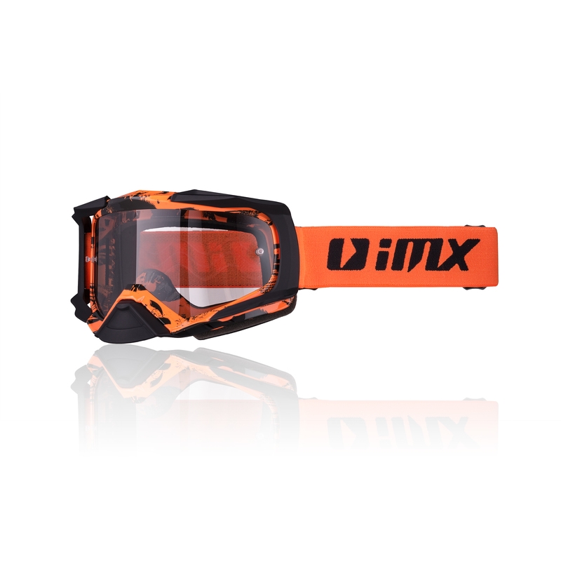Motocross szemüveg iMX Dust Graphic  Narancssárga-Fekete Matt Imx