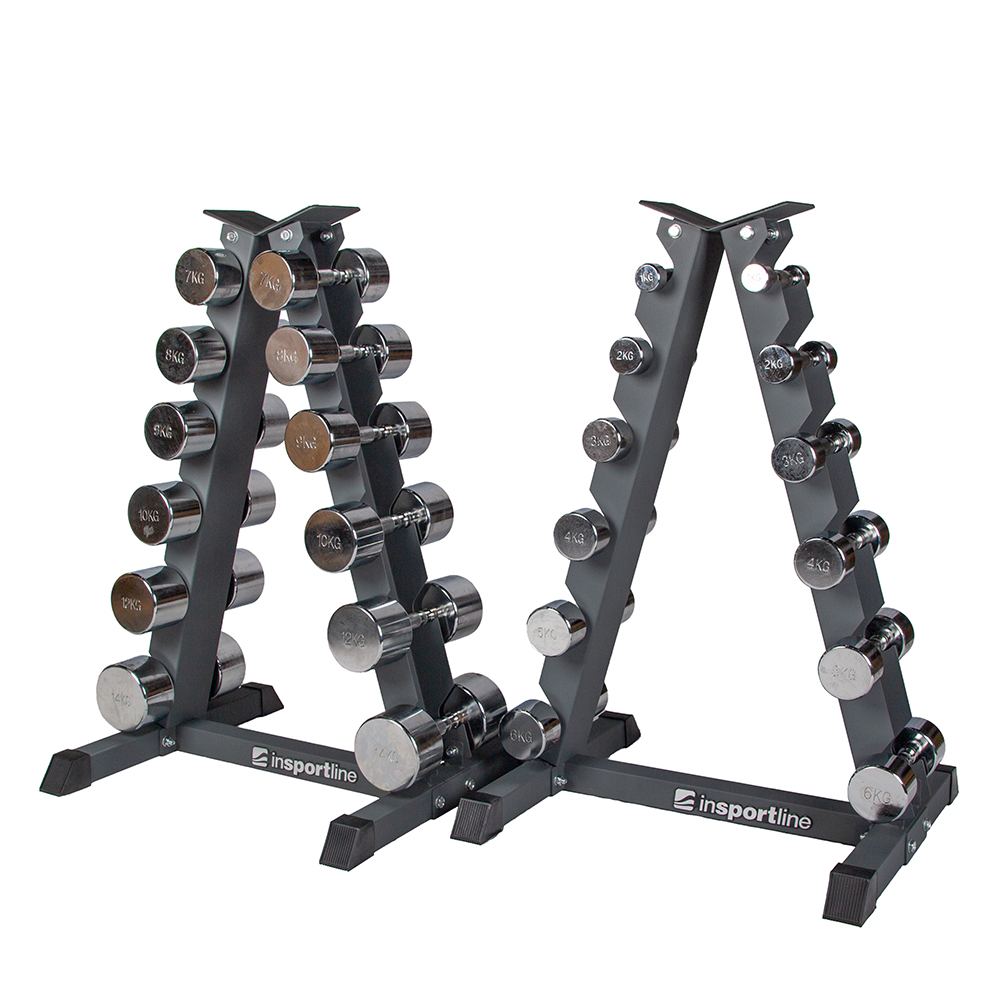 Egykezes súlyzó szett inSPORTline Crossteel 2x 1-14 kg Insportline