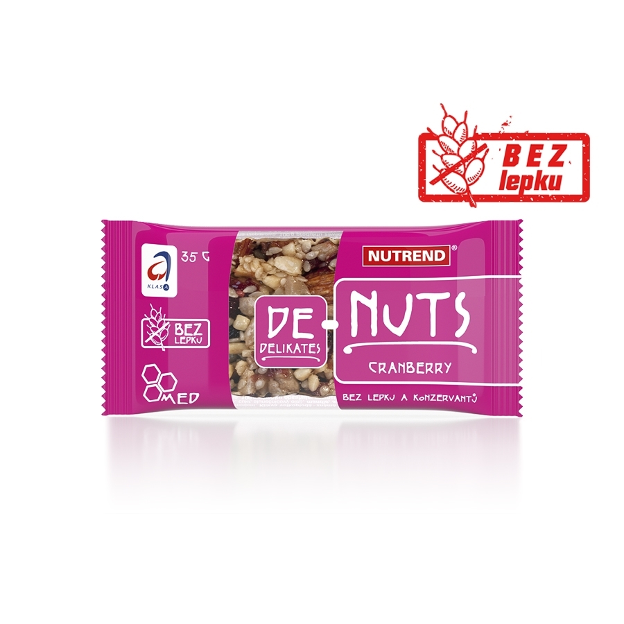 Nutrend szelet DeNuts 35g  sós mogyoró Nutrend