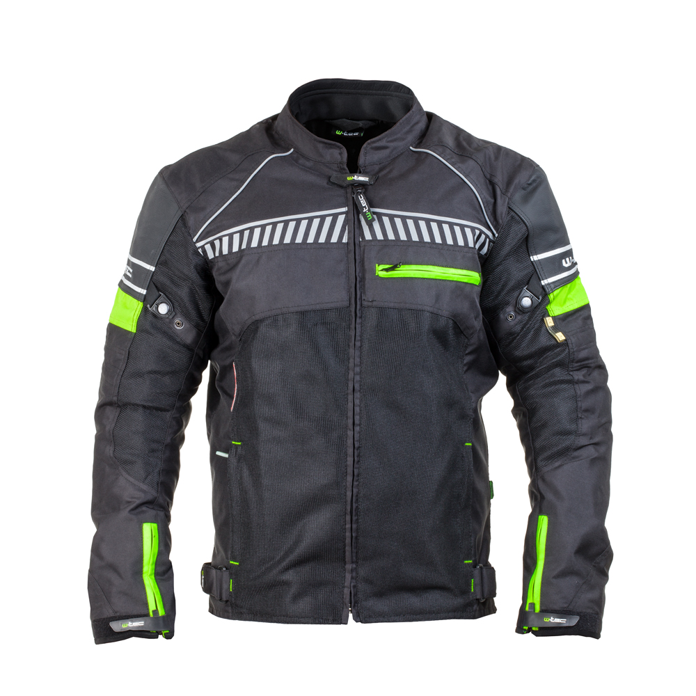 Férfi motoros kabát W-TEC Meltsch  neon-zöld-fekete  WXL W-tec