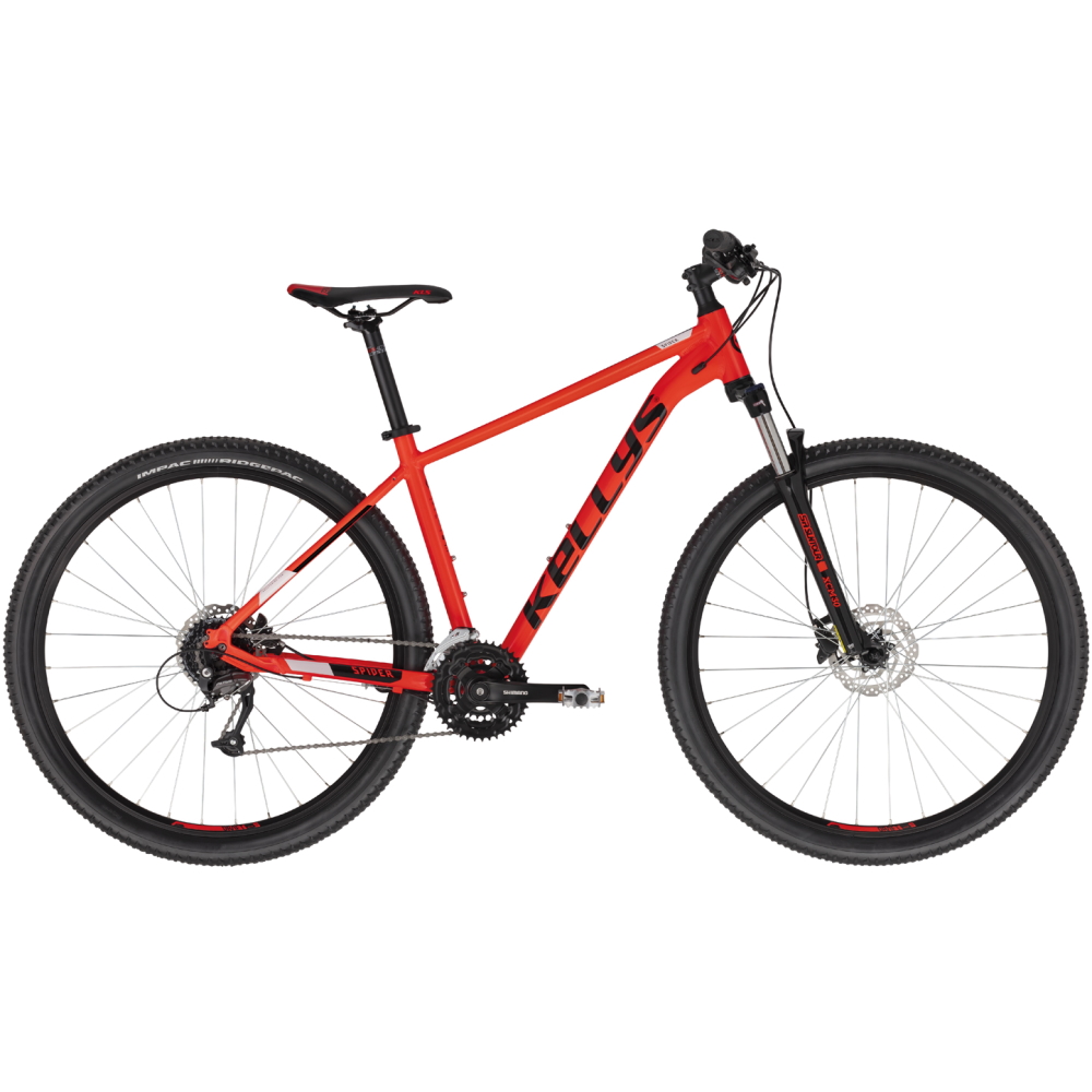 Hegyikerékpár KELLYS SPIDER 50 26" - modell 2022  piros  XXS (14") Kellys