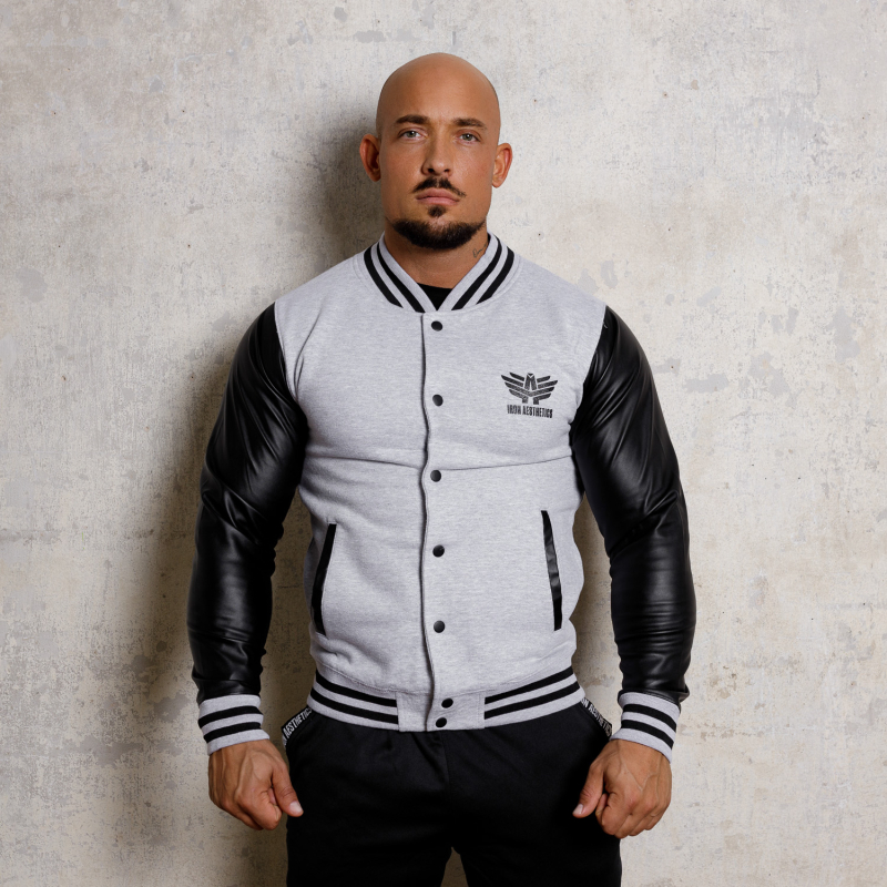 Férfi dzseki Iron Aesthetics Varsity Leather