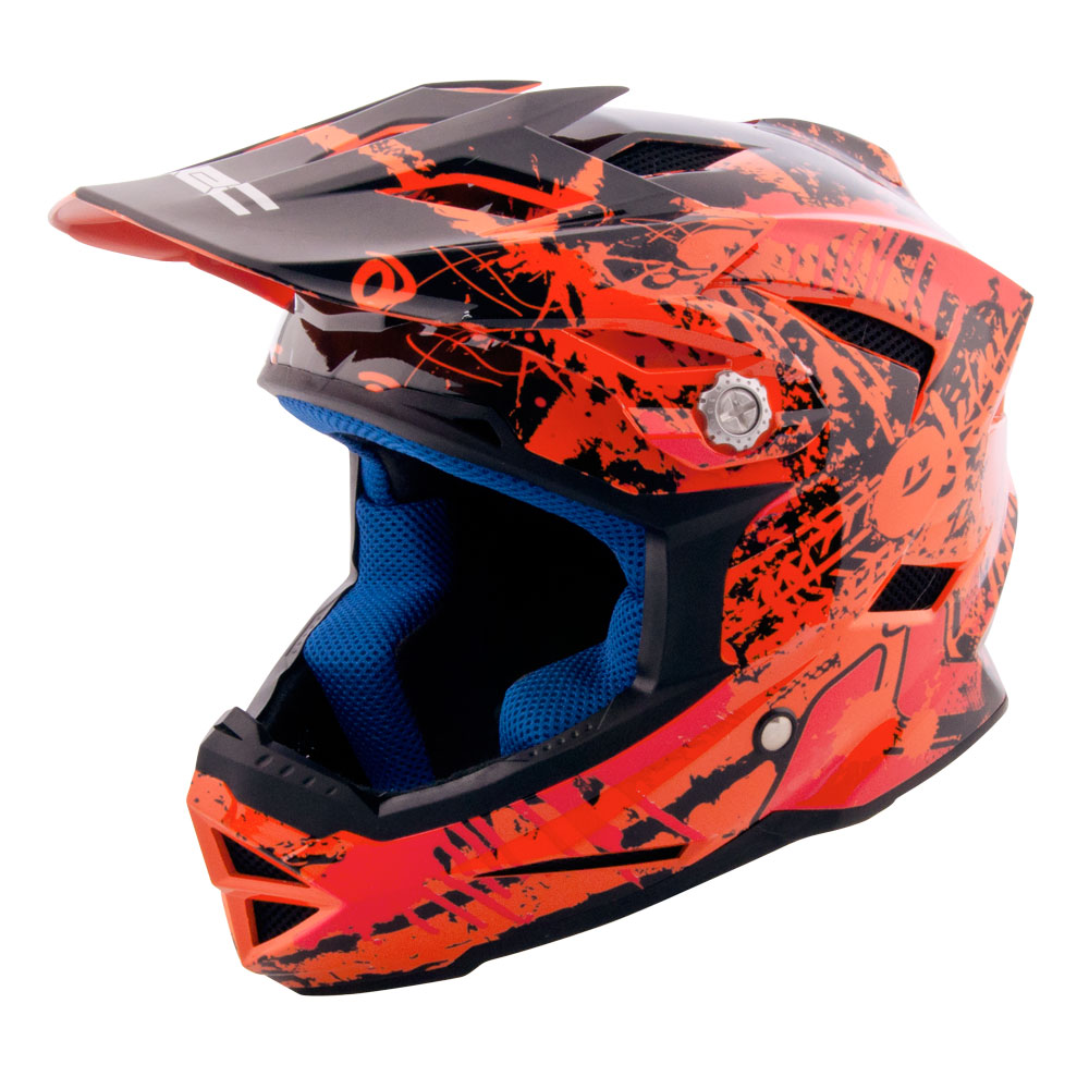 Gyerek downhill sisak W-TEC AP-42  narancssárga-vörös  XXL(55-56) W-tec