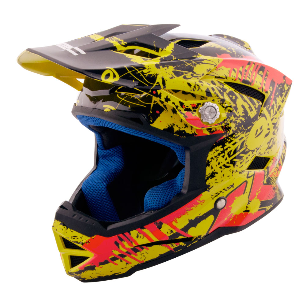 Gyerek downhill sisak W-TEC AP-42  sárga-piros  XXL(55-56) W-tec