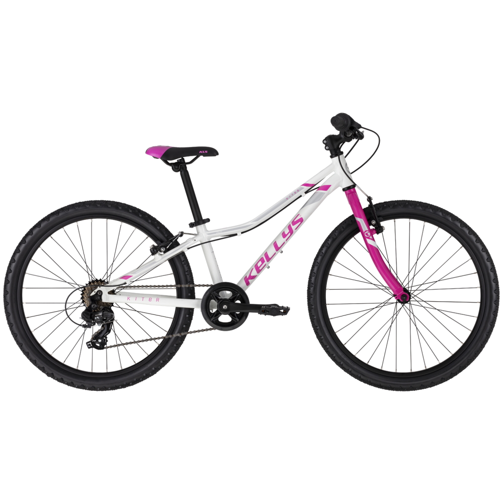 Junior kerékpár KELLYS KITER 30 24" - modell 2022  fehér  11" Kellys