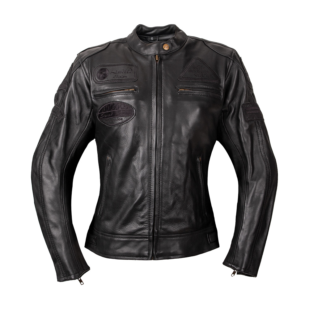 Női bőr motoros kabát W-TEC Urban Noir Lady  fekete  M W-tec