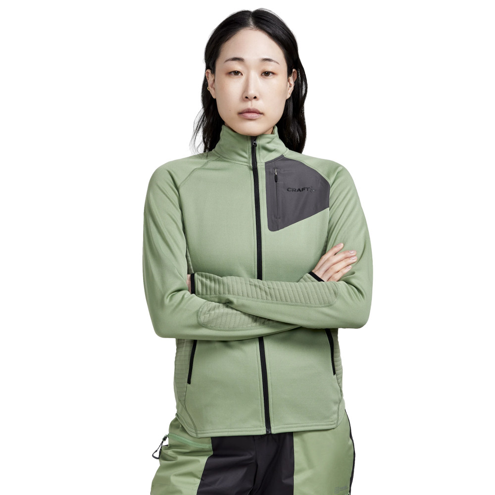 Női melegítőfelső CRAFT ADV Tech Fleece Thermal W  világos zöld  L Craft