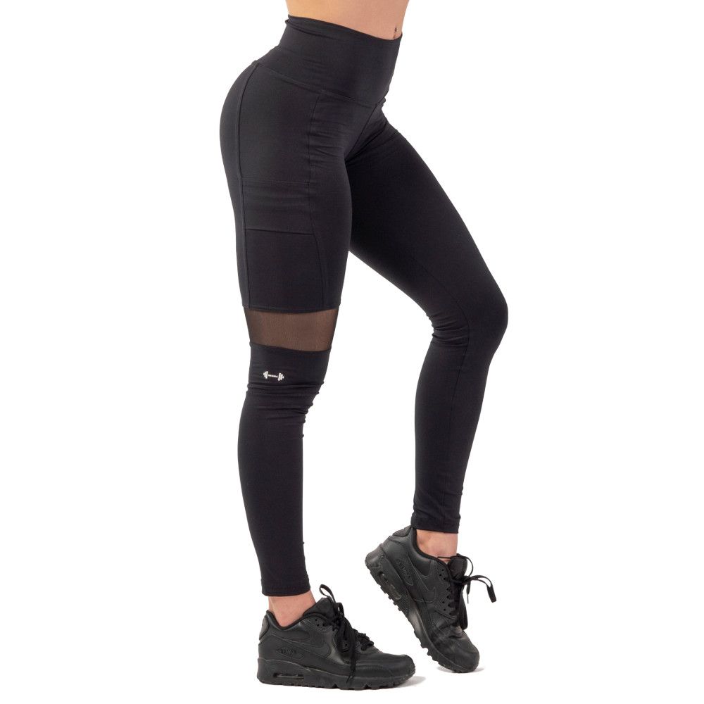 Nebbia leggings Sporty magas derékkal és oldalzsebbel  fekete  M Nebbia