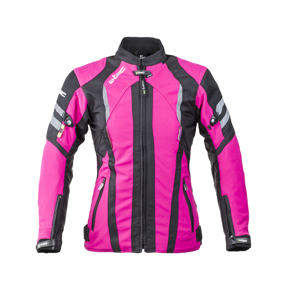 Női softshell motoros kabát W-TEC Alenalla  fekete-rózsaszín  S W-tec