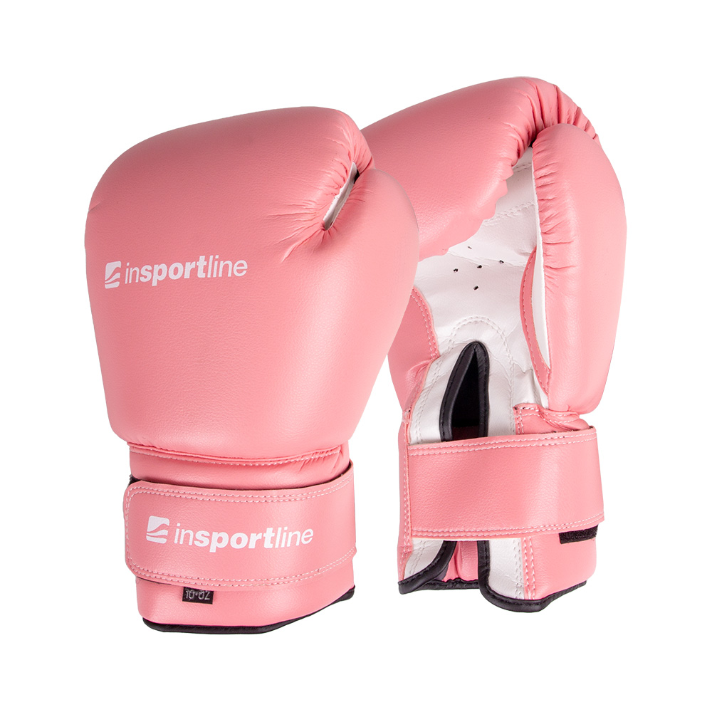 Boxkesztyű inSPORTline Ravna  8oz  rózsaszín-fehér Insportline