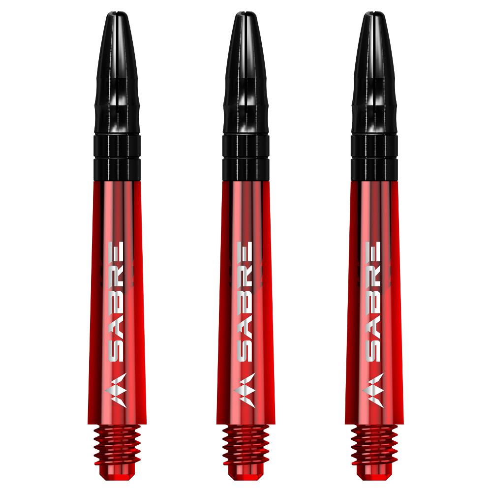 Dart nyíl test Mission Sabre Shafts Red Tweenie 3 db Mission