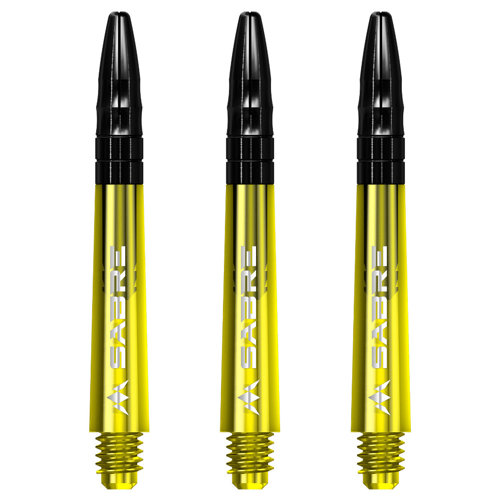 Dart nyíl test Mission Sabre Shafts Yellow Tweenie 3 db Mission
