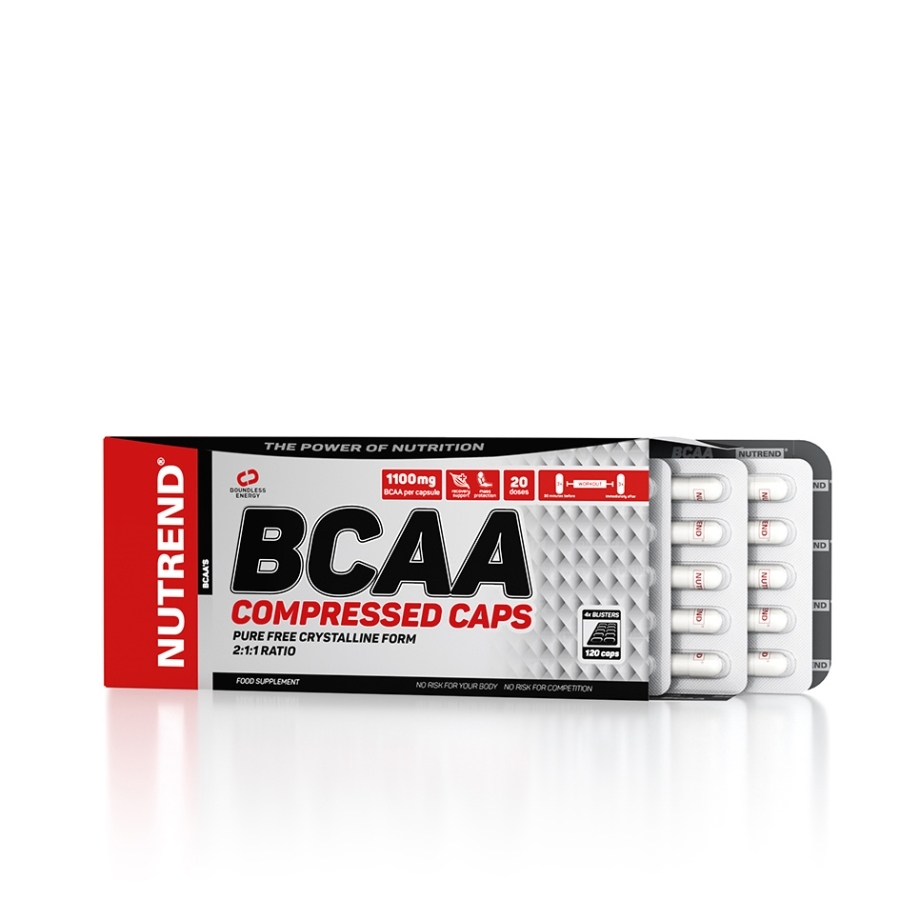 Aminosav Nutrend BCAA Compressed Caps 120 kapszula Nutrend
