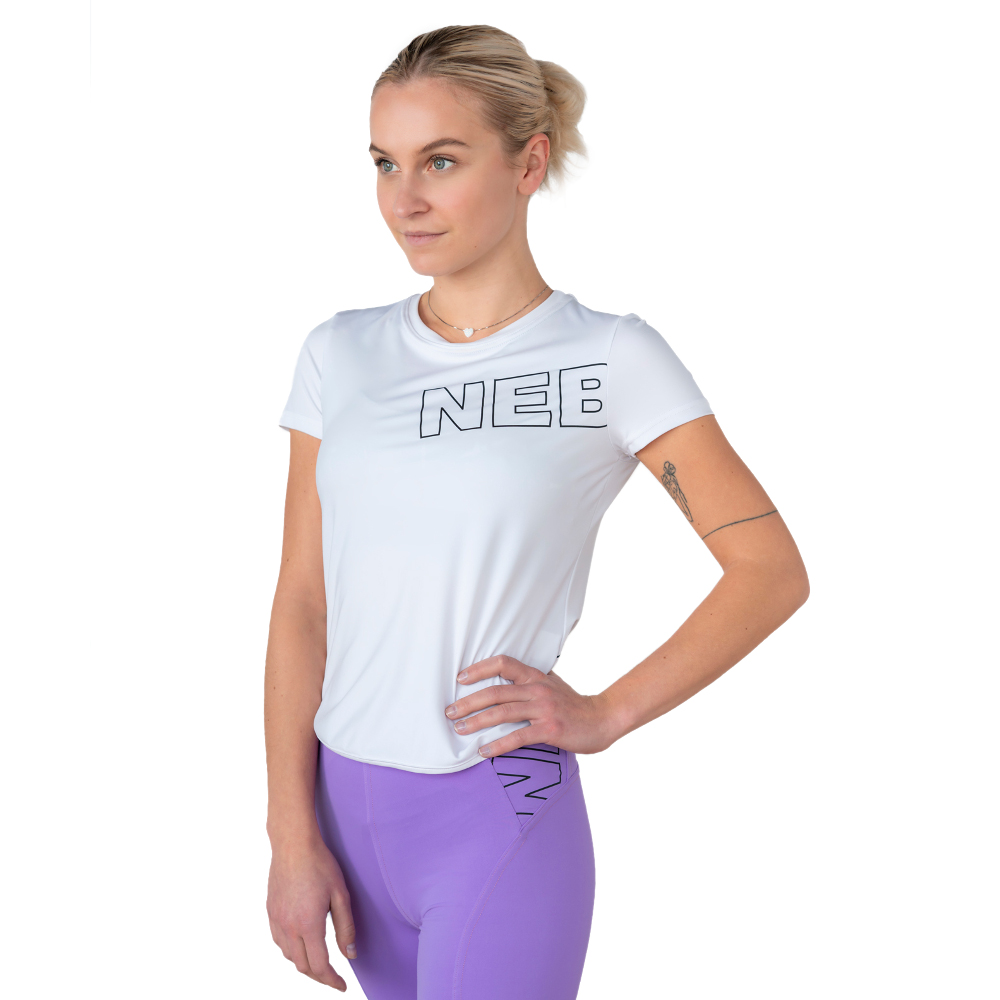 Funkcionális női póló Nebbia FIT Activewear 440  fehér  S Nebbia