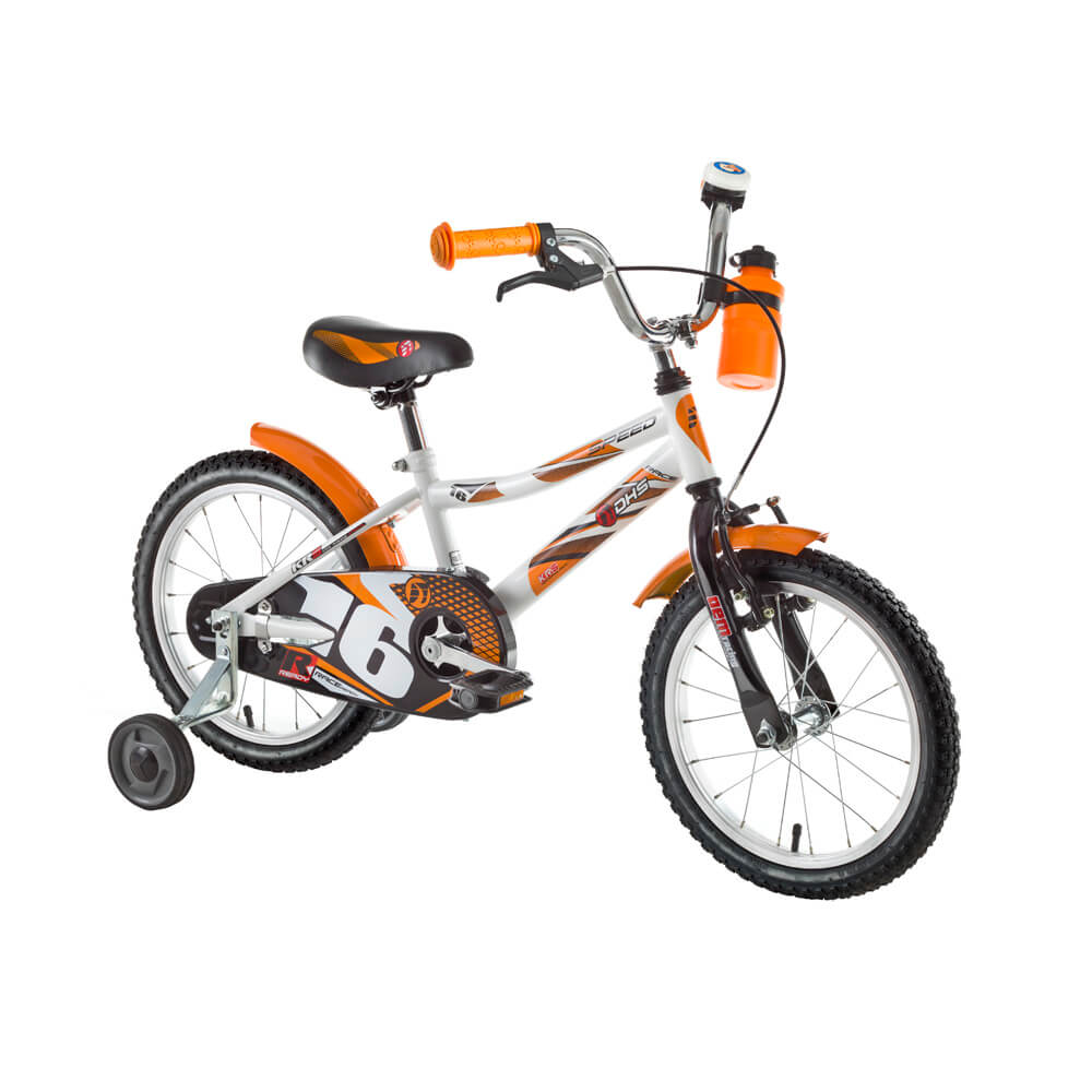 Gyermek kerékpár DHS Speed 1601 16" - 2016 modell  fehér Dhs