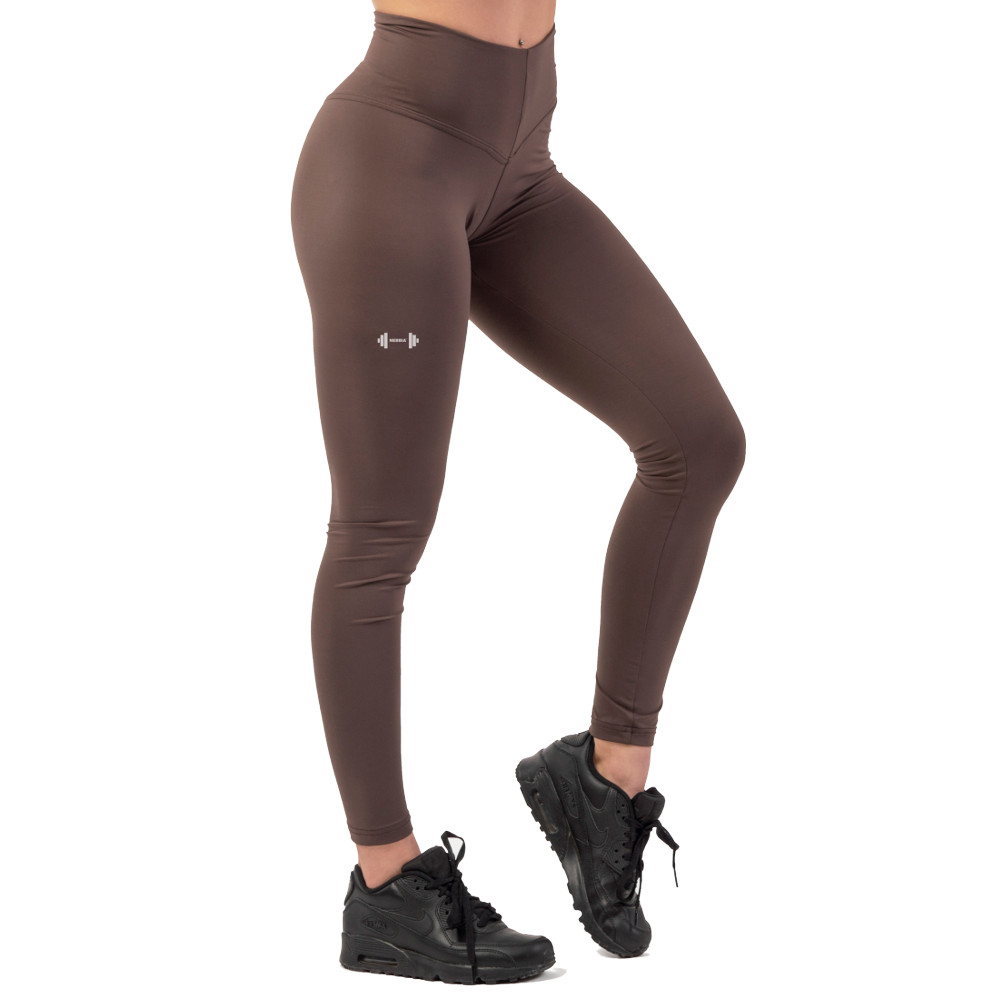 Nebbia Classic Performance magas derekú leggings  barna  L Nebbia