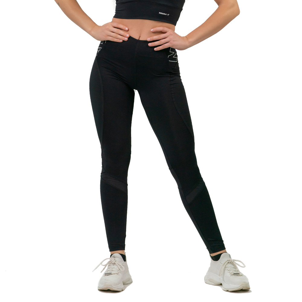 Női leggings magas derékkal Nebbia FIT Activewear 443  fekete  M Nebbia