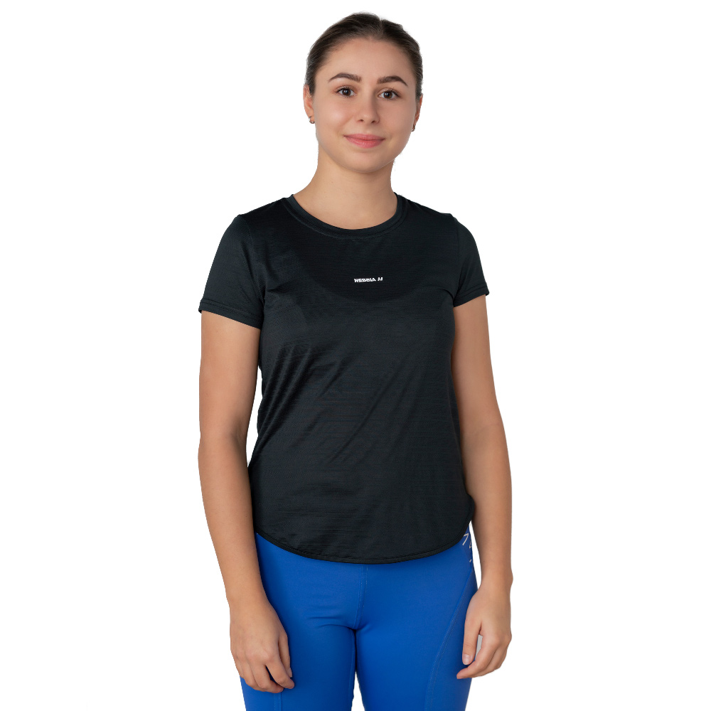 Női póló Nebbia "Airy" FIT Activewear 438  S  fekete Nebbia