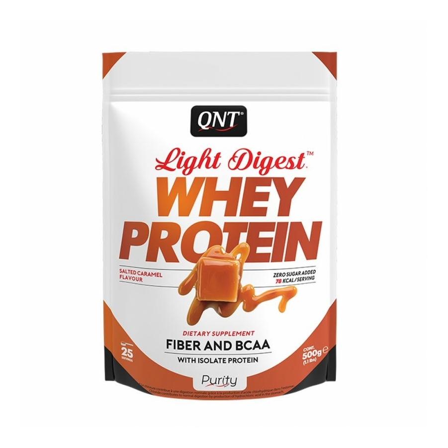 QNT LIGHT DIGEST WHEY 500G  sós karamell Qnt usa