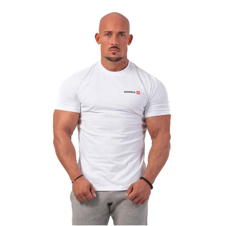Férfi póló Nebbia Minimalist Logo 291  fehér  XXL Nebbia