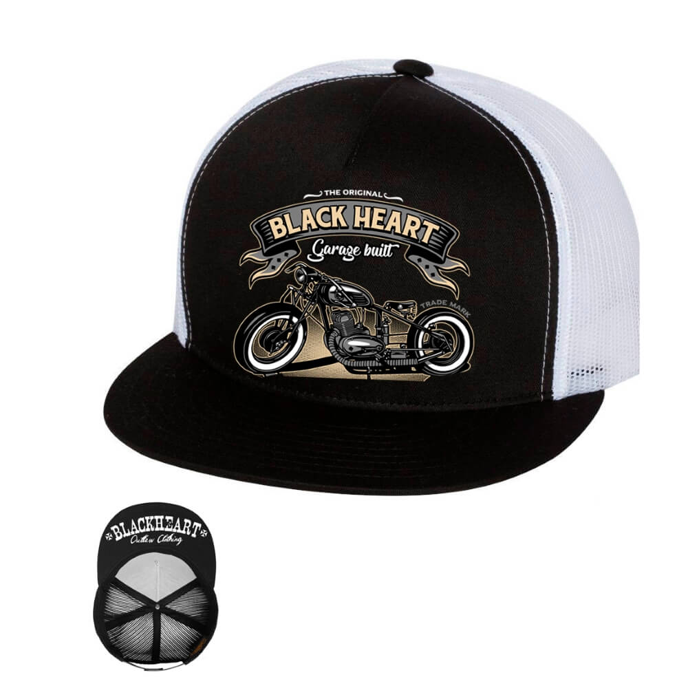 Baseball sapka BLACK HEART Jawa 350 Trucker  fehér Black heart