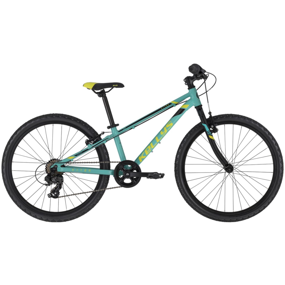 Junior kerékpár KELLYS KITER 30 24" - modell 2022  Türkiz  11" Kellys